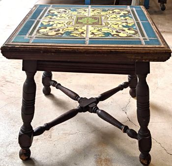 Sheffield Deco on Old Wood Table Base
