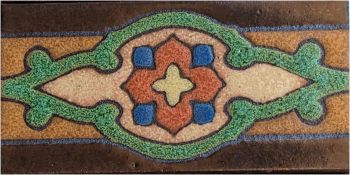 3x6" Shiraz Liner deco- satin Brown