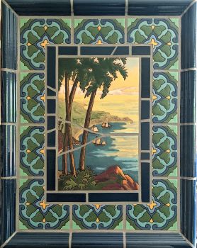 CA Sea Cliff with Blue Duchess and Ogee Plaque