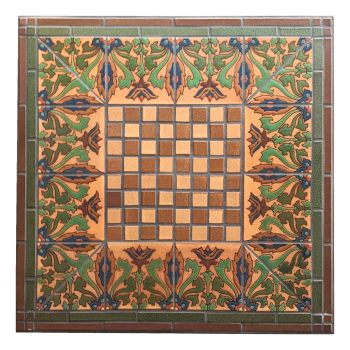 Lower Robbia Checkers Table 28 x 28 x 30" high