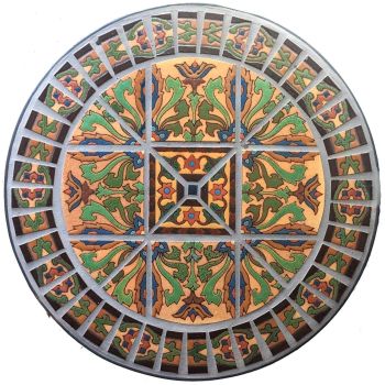 Vanna with Lower Robbia Round Table 27 diam x 28" high