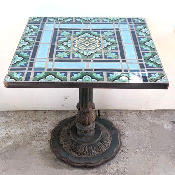BSN Blue and Duchess Center Square Table 