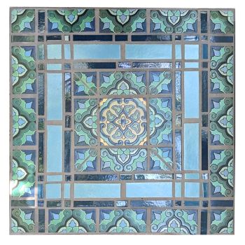 BSN Blue and Duchess Center Square Table