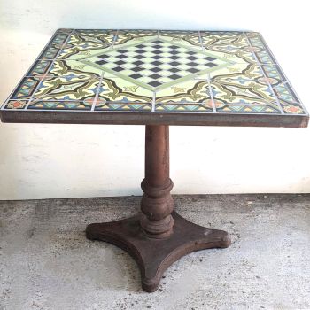 Del Rey Cupola Checker Table 28 x 28 x 30" high