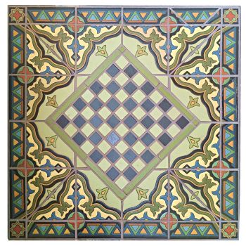 Del Rey Cupola Checker Table 28 x 28 x 30" high