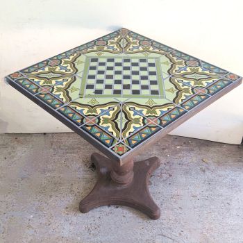 Del Rey Cupola Checker Table 28 x 28 x 30" high