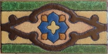 3x6" Shiraz Liner deco- satin blue