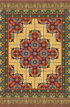 Robbia Rug with fringe