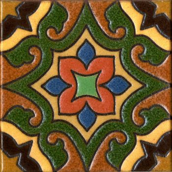 6x6" Wingtip deco satin - Rust