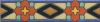 1.8x8” Park Ave Liner deco gloss-Orange tile pattern