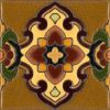 6x6" Isabella deco - satin - brown 