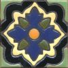3.6x3.6” Aster Dot deco combo-Blue tile