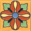 3.6x3.6” Lily Dot deco satin-Yellow tile