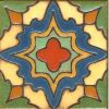 3.6x3.6” Willow Dot deco satin-Cream tile