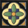 3x3” Daisy Dot deco combo-Black tile