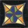 3x3” Holly Dot deco combo-Black tile