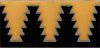 3x6” Zig Liner deco combo-Gold tile pattern