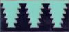3 by 6 inch Zig Liner deco gloss-Turquoise tile