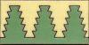 3x6” Zig Liner deco satin-Green tile