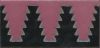 3 by 6 inch Zig Liner deco gloss-Lavender tile