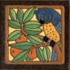6x6” Parrot Blue right deco satin-Classic tile