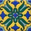 The Memorial deco is the dominant tile pattern featured at the Wrigley Memorial 