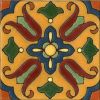 The Memorial deco is the dominant tile pattern featured at the Wrigley Memorial 