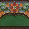 Victory Flower deco satin-Blue 6x6” 