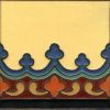 Imperial Demi deco satin-SBblue 6x6” tile pattern