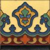 Imperial deco satin- SBblue 6x6” tile pattern