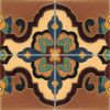 Loggia deco satin-Burgundy  (4 Tile Repeat)  12x12” tile pattern