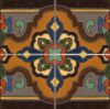 Loggia  deco satin-Rust  (4 Tile Repeat)  12x12” tile pattern