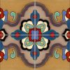 Loggia  deco satin-Taupe  (4 Tile Repeat) 12x12” tile pattern