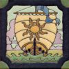 6x6” DH Ship deco satin-Classic tile