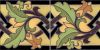 Vine Weave deco combo-Del Rey  (2 Tile Repeat) 6x12” tile pattern
