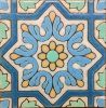 6x6” Azulejo deco satin-Pastel
