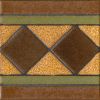 Z Diamond deco satin-LBrown 6x6” tile pattern