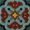 6x6" Mariposa deco satin - blue