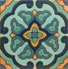 6x6” Duchess Ornate deco satin-Lt.Blue