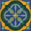 6x6" Lucia deco gloss-Blue