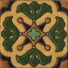 6x6" Mariposa deco satin - green