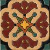 6x6" Mariposa deco satin - burgundy