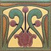 Collins Ornate deco satin- Burgandy 6x6”