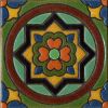 3.8 x 3.8" Tivoli Dot Deco satin-green
